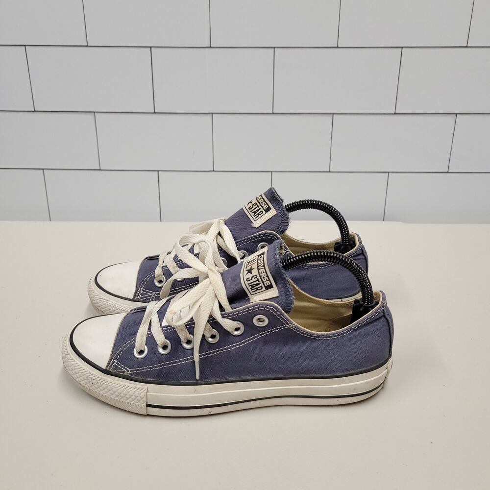 Converse Chuck Taylor All Star Womens 8 Mens 6 Low Top Blue Canvas Sneakers